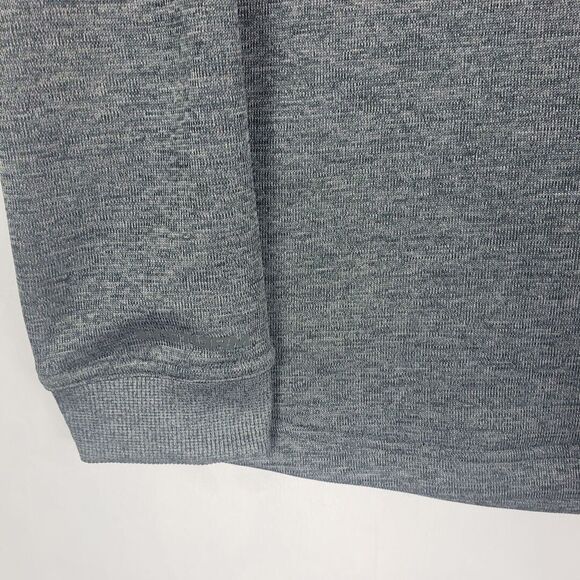 Under Armour Men's Pullover Shirt Medium Quarter Zip Gray Fleece Long Sleeves - Picture 4 of 8